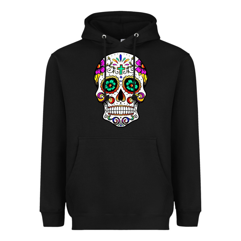 Sugar Skull Heavyweight Hoodie by linhVisuals | Teevron