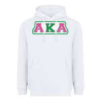 White alpha kappa aka Heavyweight Hoodie - linhVisuals