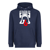 Navy philadelphia vintage liberty bell Heavyweight Hoodie - linhVisuals