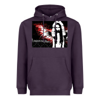 Plum Marilyns angel with scabbed wings Heavyweight Hoodie - linhVisuals