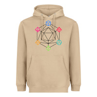 Mushroom minimal dnd Heavyweight Hoodie - linhVisuals