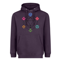 Plum minimal dnd Heavyweight Hoodie - linhVisuals