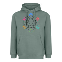 Sage minimal dnd Heavyweight Hoodie - linhVisuals