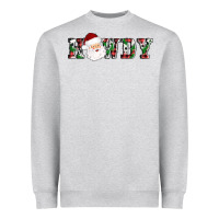 Heather Grey howdy santa Heavyweight Sweatshirt - AdoDesignShop