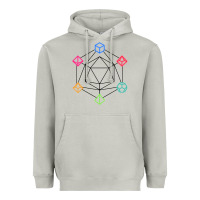 Moon Dust minimal dnd Heavyweight Hoodie - linhVisuals