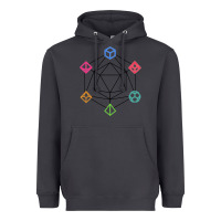 Smoke minimal dnd Heavyweight Hoodie - linhVisuals