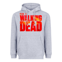 Heather Grey the walking dead blood Heavyweight Hoodie - linhVisuals