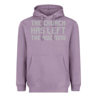 Lavender the church has left the building Heavyweight Hoodie - linhVisuals