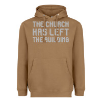 Toasted Coconut the church has left the building Heavyweight Hoodie - linhVisuals