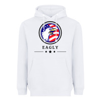 White peacemaker eagly Heavyweight Hoodie - linhVisuals