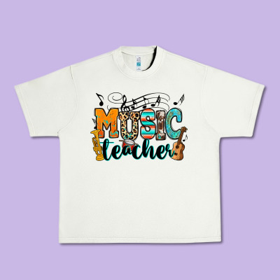 Music Teacher Urban Heavy Tee Designed By Ranaportraitstore
