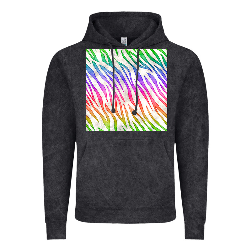 Watercolor Rainbow Zebra Seamless Pattern Vintage Hoodie by BundleAndBundleShop | Teevron