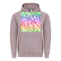 Vintage Zinc watercolor rainbow zebra seamless pattern Vintage Hoodie - BundleAndBundleShop