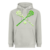 Moon Dust funny lacrosse st patricks day boys men shamrock ball t shirt Heavyweight Hoodie - linhVisuals