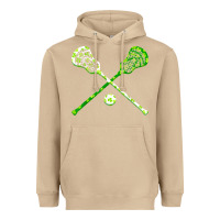 Mushroom funny lacrosse st patricks day boys men shamrock ball t shirt Heavyweight Hoodie - linhVisuals
