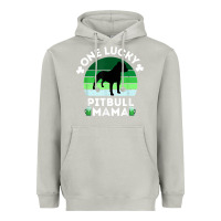 Moon Dust funny st patrick's day one lucky pitbull mama pitbulldog t shirt Heavyweight Hoodie - linhVisuals