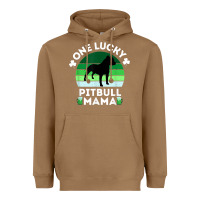 Toasted Coconut funny st patrick's day one lucky pitbull mama pitbulldog t shirt Heavyweight Hoodie - linhVisuals