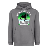 Storm funny st patrick's day one lucky pitbull mama pitbulldog t shirt Heavyweight Hoodie - linhVisuals