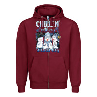 Burgundy chillin  with my sowmies Zipper Hoodie - AdoDesignShop