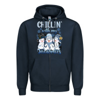 Navy chillin  with my sowmies Zipper Hoodie - AdoDesignShop