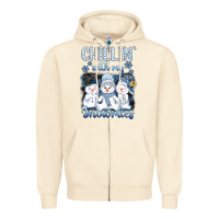 Sandshell chillin  with my sowmies Zipper Hoodie - AdoDesignShop