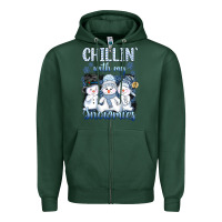 Sports Green chillin  with my sowmies Zipper Hoodie - AdoDesignShop