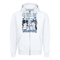 White chillin  with my sowmies Zipper Hoodie - AdoDesignShop