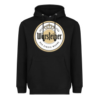 Black warsteiner Heavyweight Hoodie - linhVisuals
