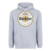 Heather Grey warsteiner Heavyweight Hoodie - linhVisuals