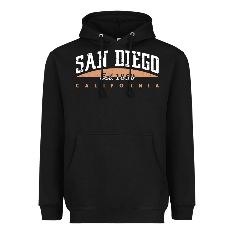 San Diego California Heavyweight Hoodie by linhVisuals | Teevron