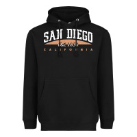 Black san diego california Heavyweight Hoodie - linhVisuals