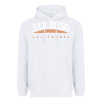 White san diego california Heavyweight Hoodie - linhVisuals