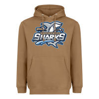 Toasted Coconut wilmington sharks Heavyweight Hoodie - linhVisuals