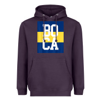 Boca Juniors La Boca T Shirt Heavyweight Hoodie | Teevron