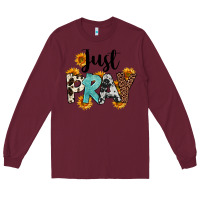 Burgundy Just Pray Long Sleeve Tee - FaDigitalArtStudio