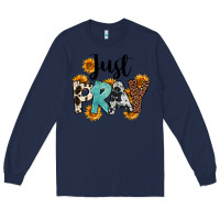 Navy Just Pray Long Sleeve Tee - FaDigitalArtStudio