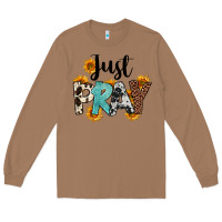 Toasted Coconut Just Pray Long Sleeve Tee - FaDigitalArtStudio