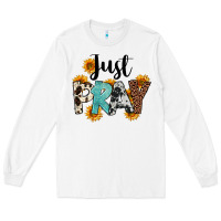 White Just Pray Long Sleeve Tee - FaDigitalArtStudio