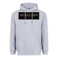 Heather Grey welshly arms 005 Heavyweight Hoodie - linhVisuals