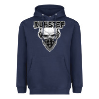 Navy dubstep shirt   electronic music lover gift for men  women Heavyweight Hoodie - linhVisuals