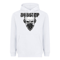 White dubstep shirt   electronic music lover gift for men  women Heavyweight Hoodie - linhVisuals
