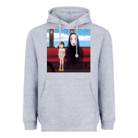 Heather Grey spirited away (3) Heavyweight Hoodie - linhVisuals