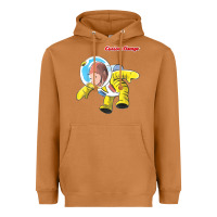 Meerkat curious george happy astronaut portrait t shirt Heavyweight Hoodie - linhVisuals