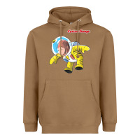Toasted Coconut curious george happy astronaut portrait t shirt Heavyweight Hoodie - linhVisuals