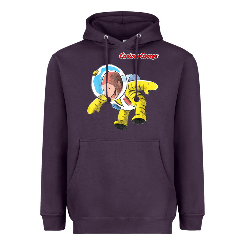 Curious George Happy Astronaut Portrait T Shirt Heavyweight Hoodie by linhVisuals | Teevron