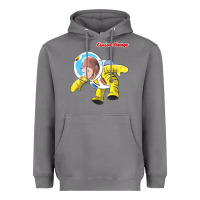 Storm curious george happy astronaut portrait t shirt Heavyweight Hoodie - linhVisuals