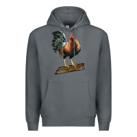 Rock american game rooster standing Premium Hoodie - LillyAllenDesigns