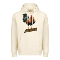Tofu american game rooster standing Premium Hoodie - LillyAllenDesigns