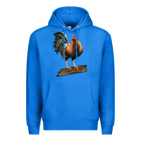 True Royal american game rooster standing Premium Hoodie - LillyAllenDesigns