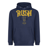 Navy Rush Key Heavyweight Hoodie - linhVisuals